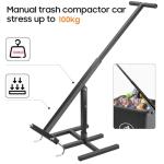 BINGOX Manual Trash Compactor for Outdoor Use