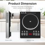 HANKESI Portable Induction Cooktop with Touch Control