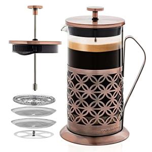 Ovente Stainless Steel 34 Ounce Coffee and Tea Maker