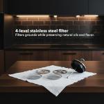 Ovente Stainless Steel 34 Ounce Coffee and Tea Maker