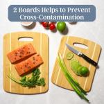 Bamboo 2-Piece Cutting Board Set, Assorted Sizes