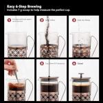 Ovente Stainless Steel 34 Ounce Coffee and Tea Maker