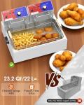 22L Electric Commercial Deep Fryer with Basket