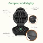 Electric Bubble Waffle Maker - 7" Round Griddle