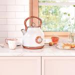 Retro 1.7L Electric Kettle with Temperature Gauge