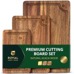 Acacia Wood Cutting Boards Set of 3