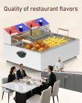 22L Electric Commercial Deep Fryer with Basket