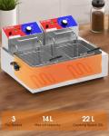 22L Electric Commercial Deep Fryer with Basket