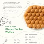 Electric Bubble Waffle Maker - 7" Round Griddle