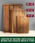 Acacia Wood Cutting Boards Set of 3