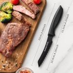 Ruffulon 4-Piece Stainless Steel Steak Knife Set