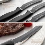 Ruffulon 4-Piece Stainless Steel Steak Knife Set