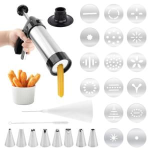 Churro Maker with 16 Discs & Cookie Press