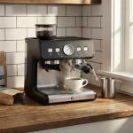 Professional Espresso Machine with Grinder and Frother