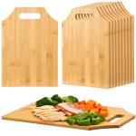 12-Piece Bamboo Cutting Board Set with Handles