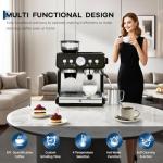 Professional Espresso Machine with Grinder and Frother