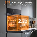AMZCHEF 24" Electric Wall Oven with 8 Modes
