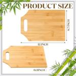 12-Piece Bamboo Cutting Board Set with Handles