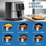 ECOWELL 6 Quart Stainless Steel Air Fryer