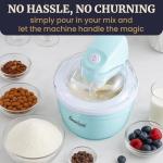 Elite Gourmet 1 Quart Automatic Ice Cream Maker