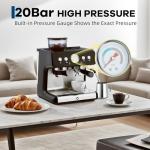 Professional Espresso Machine with Grinder and Frother