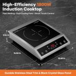 VoltCuisine 1800W Single Burner Induction Cooktop