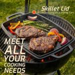 2-in-1 Cast Iron Casserole and Skillet Lid