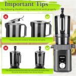 Quiet Cold Press Juicer with Large Feed Chute