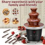 Chocolate Fondue Fountain with 6 Forks - Black