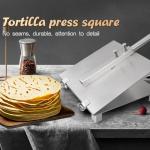 Heavy Duty 10 Inch Stainless Steel Tortilla Press
