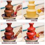 Chocolate Fondue Fountain with 6 Forks - Black