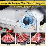 Automatic Electric Meat Slicer with 12-Inch Blade