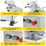 Automatic Electric Meat Slicer with 12-Inch Blade