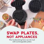 Dash Mini Waffle Maker with Removable Griddle Plates