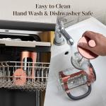 Veken 34oz French Press Coffee Maker, Stainless Steel