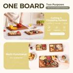 3-Piece Bamboo Cutting Board Set with Juice Grooves