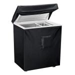 Black Waterproof Chest Freezer Cover with Zipper Pocket