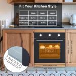 24 Inch Built-in Electric Wall Oven with 8 Functions