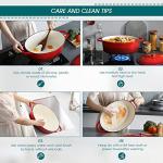 Red Enameled Cast Iron Dutch Oven, 9.3 Quart