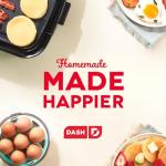 Dash Mini Waffle Maker with Removable Griddle Plates