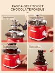 Reemix 3-Tier Electric Chocolate Fondue Fountain