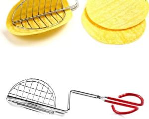 Stainless Steel Taco Shell Maker with Tongs