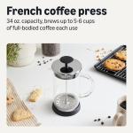 34 oz. Amazon Basics French Coffee Press, BPA-Free