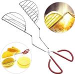 Stainless Steel Taco Shell Maker with Tongs