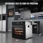 24 Inch Electric Wall Oven with 8 Functions