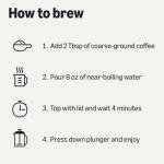 34 oz. Amazon Basics French Coffee Press, BPA-Free