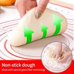 Large Silicone Baking Mat with Scraper and Ties