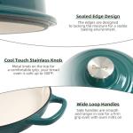 Davivy 5.5QT Enameled Cast Iron Dutch Oven