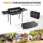 ROVSUN 3 Burner Outdoor Propane Gas Stove