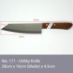 Kiwi Stainless Steel 8-Inch Thai Chef Knife